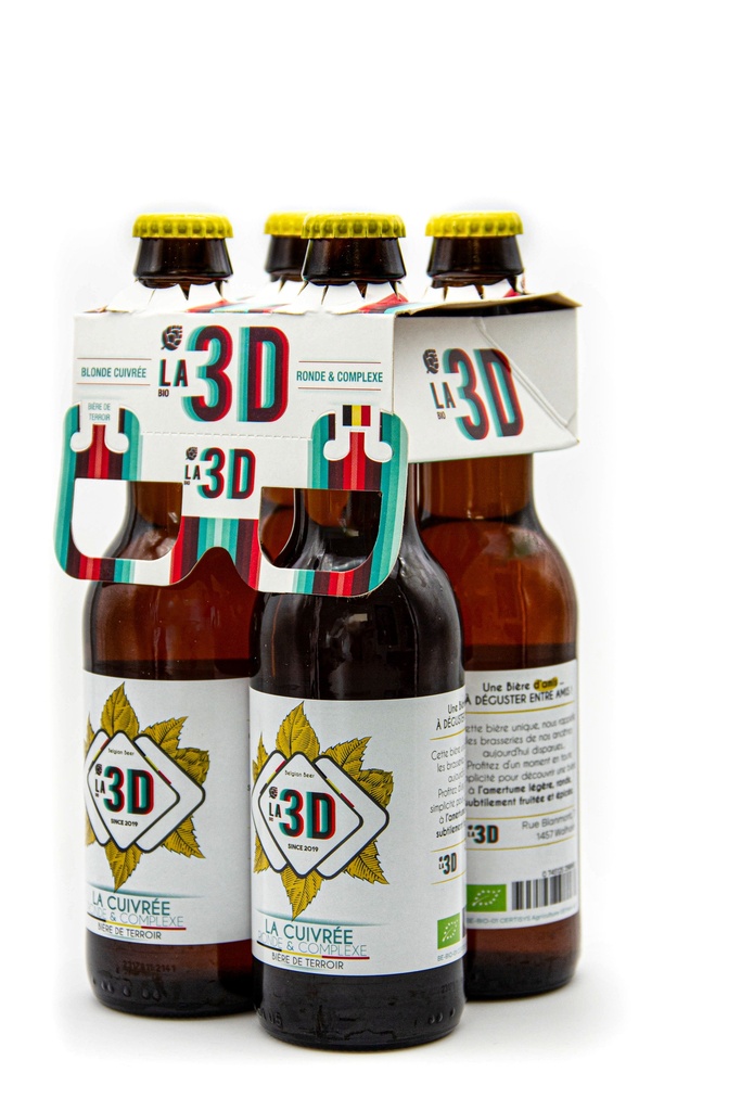 La blonde Cuivrée ( 24 X 33cl) Certifiée bio BE-BIO-02